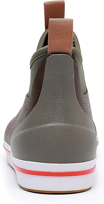 WTW Unisex Rain Boots for Men and Women Waterproof Rubber Fishing Deck Boots Neoprene Boots Slip on Ankle Garden Shoes