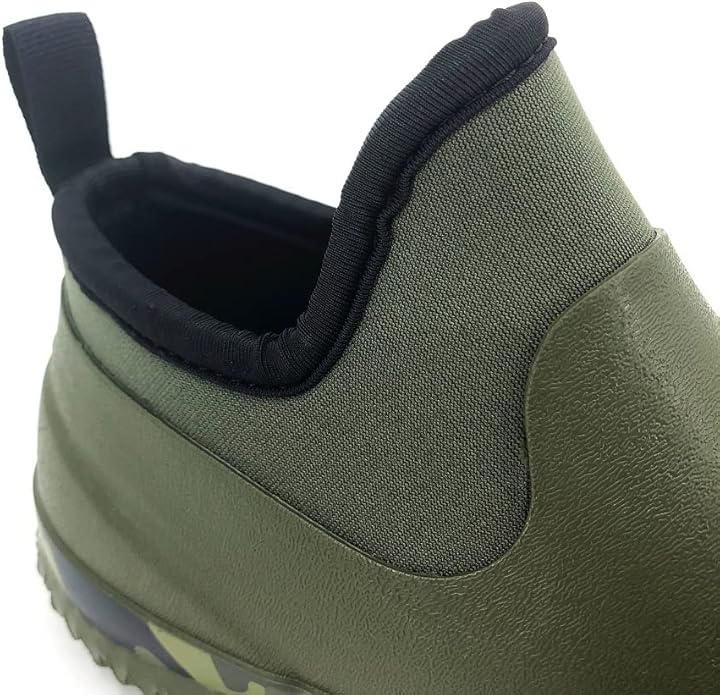 SYLPHID Men's Garden Shoes Women's Rain Shoe Waterproof Neoprene Camp Booties for Camping, Lawn Care, Gardening and Yard Work