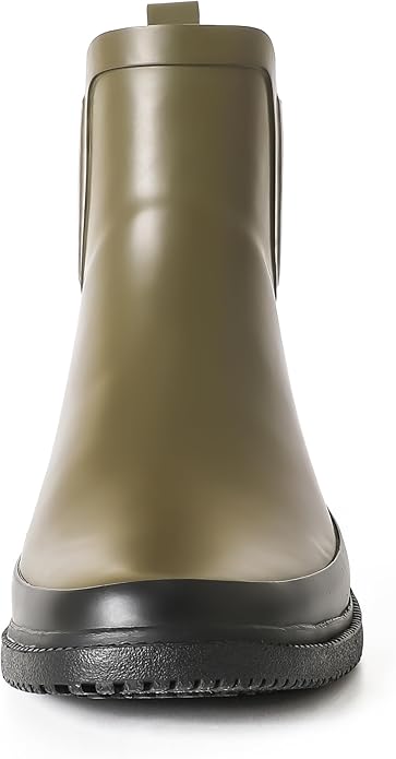 Women's Short Rain Boots Rubber Waterproof Comfortable Rainbooots Ankle Chelsea Boots Women Mud Garden Shoes for Outdoor Gardening,Farming