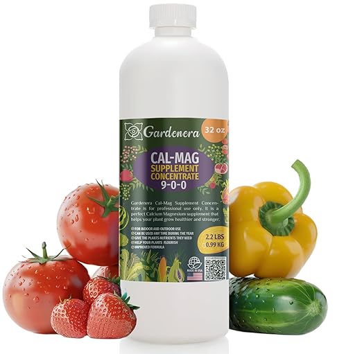 𝐁𝐄𝐒𝐓𝐒𝐄𝐋𝐋𝐄𝐑 Organic Cal-MAG Growing Fertilizer Concentrate: Calcium, Magnesium, Iron & Micronutrients Supplement for Plant Deficiencies (9-0-0 NPK) - [32 OZ / 1 Quart]