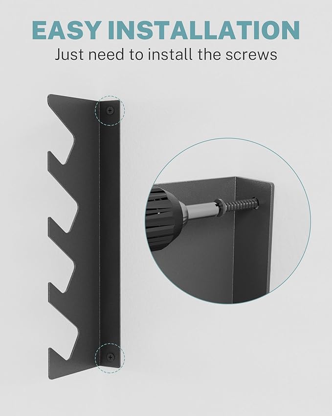 Garage Tool Organizer Wall Mount, Shed Yard Organization Racks for Walls, Horizontal Tool Racks, Shovels and Rakes, 2FT