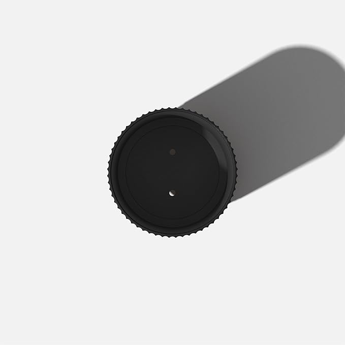 Veradek Demi Series Round Planter w/Stand for Porch/Patio | Durable Plastic-Stone Composite & Wooden Stand | Modern Décor for Tall Plants, Flowers