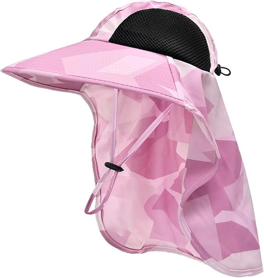 Sun Hat for Men Women with Neck Flap,UPF 50+ UV Protective Hiking Fishing Hats,Wide Brim Sun Hat for Women&Men
