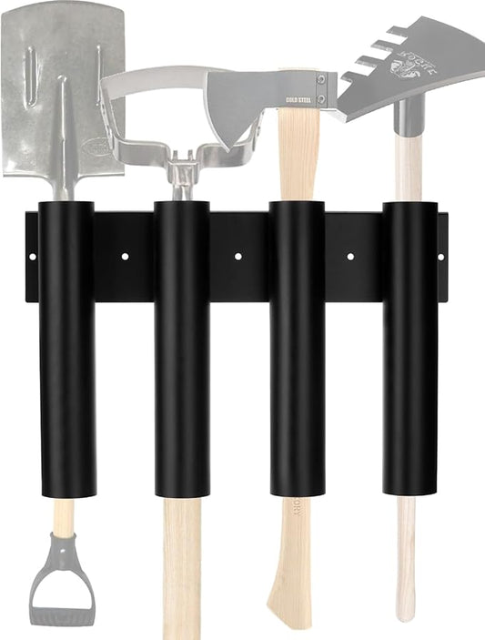 4-Hole Shovel Holder Mount for Truck Bed Trailer Landscape Hand Tool Rack Organizer for Trimmer Rake Utility UTV Accessories