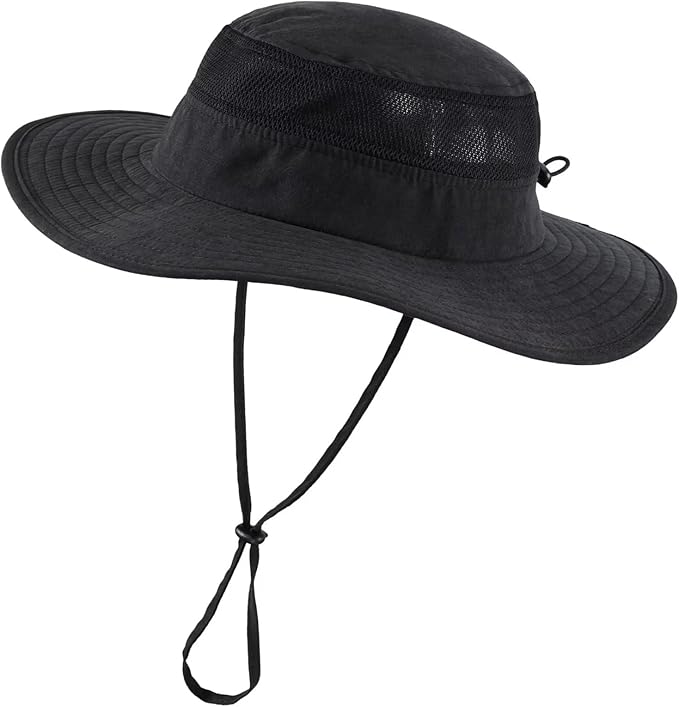 Connectyle Kids Wide Brim Sun Hat for Toddler Boys Girls Breathable Bucket Hat for Fishing Hiking UPF 50+ Protection Sun Hat