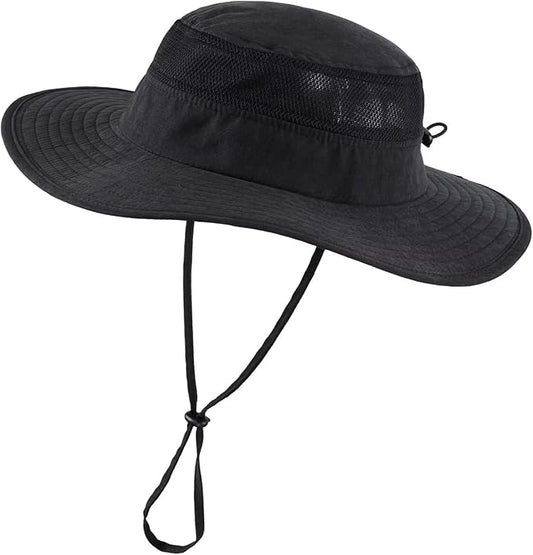 Connectyle Kids Wide Brim Sun Hat for Toddler Boys Girls Breathable Bucket Hat for Fishing Hiking UPF 50+ Protection Sun Hat