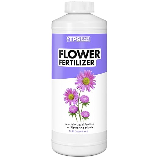 TPS NUTRIENTS Flower Fertilizer, Flowering Plant PK Bloom Booster, Liquid Plant Food, 32 oz (1 Quart)