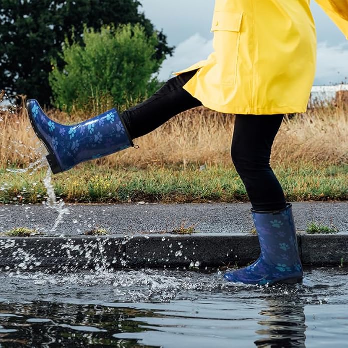 HISEA Women's Rain Boots Waterproof Mid Calf Garden Boots for Women