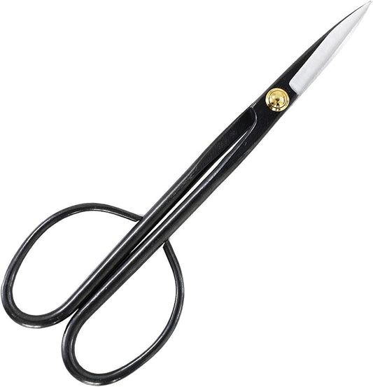 Wazakura Twig Bonsai Scissors Made in Japan 8-1/4inch(210mm), Japanese Bonsai Garden Tools, Hasami Pruning Shears - Long Handle Black