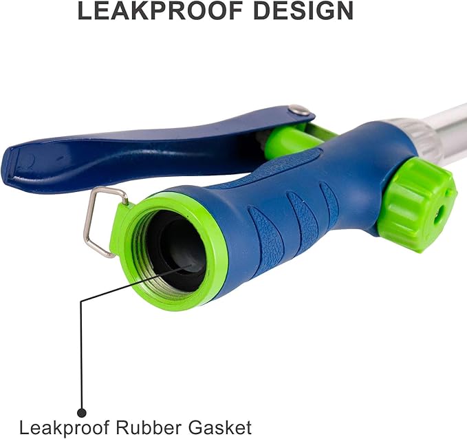 GREEN MOUNT Watering Wand, 16 Inches Sprayer Wand with 8 Watering Patterns for Lawn and Garden Use