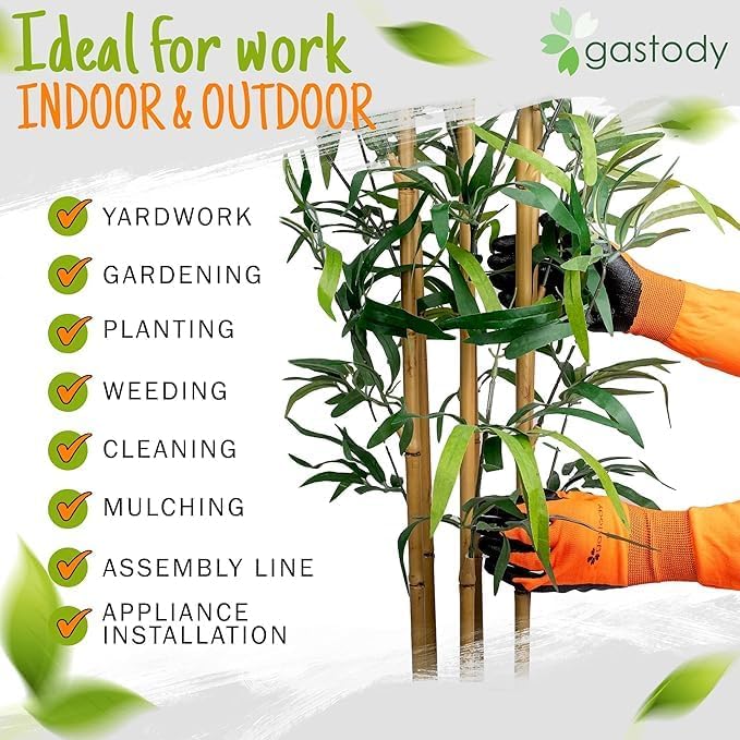 Long Sleeve Gardening Gloves Women and Men - Long Cuff Garden Gloves, Multipurpose Heavy Duty Outdoor and Indoor