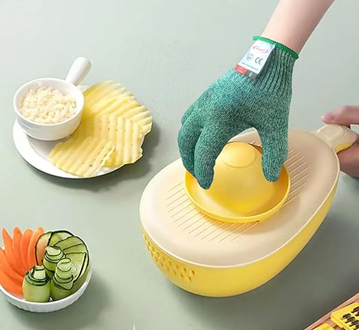 Cut Resistant Gloves, 1 Pair, Small, Green - Cut Proof Kitchen Gloves for Chef, Oyster Shucking, Fish Fillet Processing, Carving Wood and Gardening