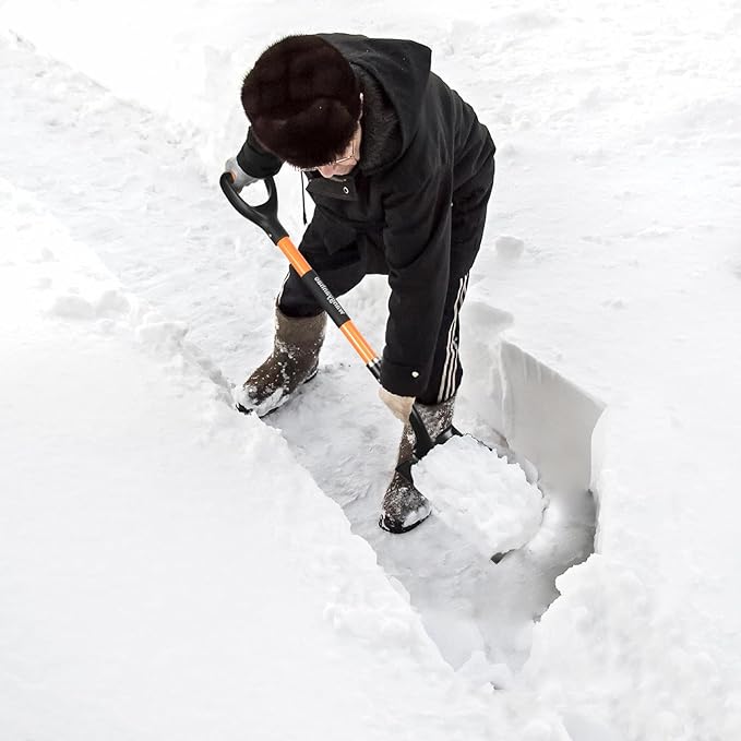 Flat Shovel，Heavy Duty Transfer Shovel with 41-Inch Long Durable Handle and Blade- Ideal for Construction, Landscaping, Gardening, and Snow Removal- Durable, Rust-Resistant, and Multipurpose Scoop.