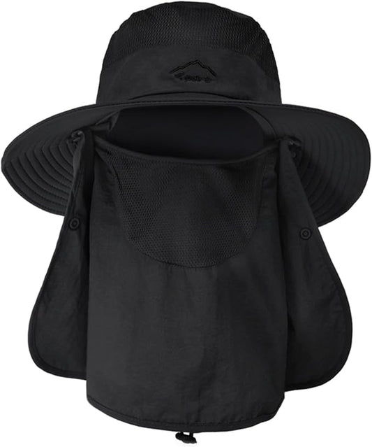 Sun Hats for Men Women Fishing Hat UPF 50+ Breathable Wide Brim Summer UV Protection Hat