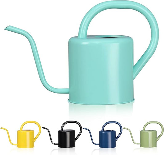 Watering Can, Stainless Steel Watering Can for Indoor & Outdoor Plants, 1L/35oz Long Spout Water Can with Handle, Rust-Proof Plant Watering Pot for House Plants, Garden Flowers