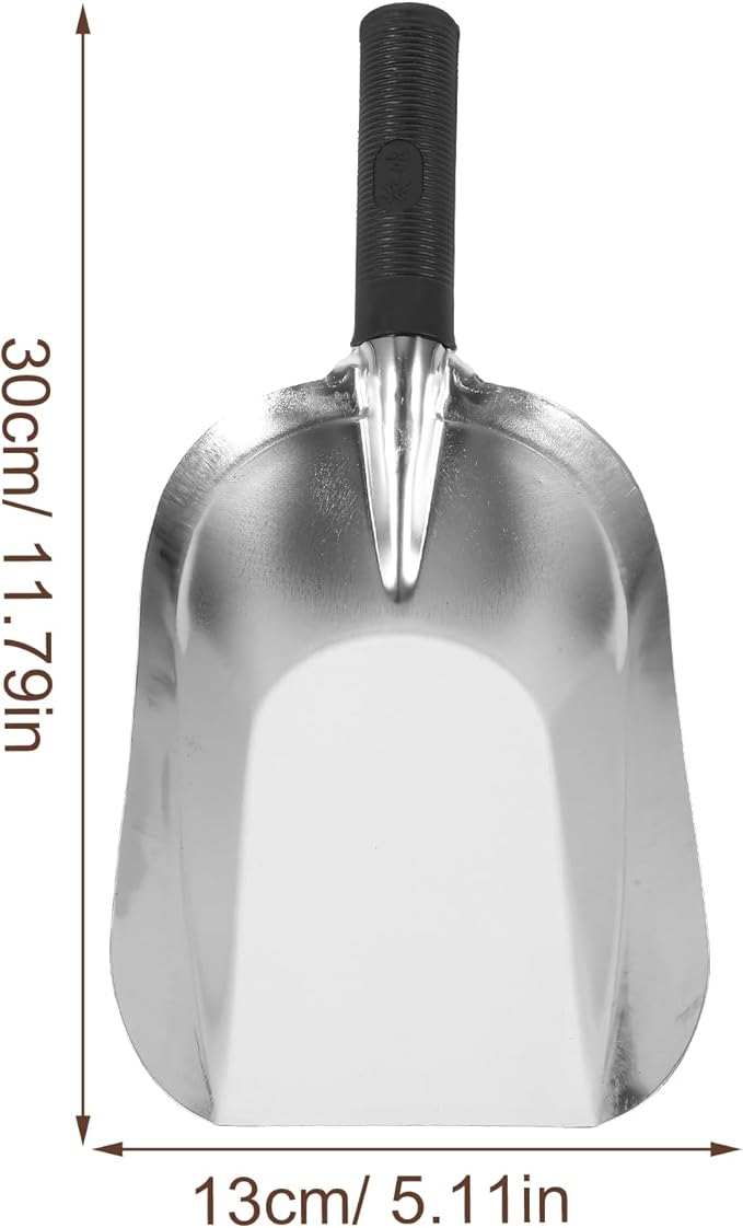 Kisangel Stainless Steel Square Shovel Small Gardening Hand Shovel Garden Hand Trowel Gardening Tools Digging Rural Small 201 Stainless Steel