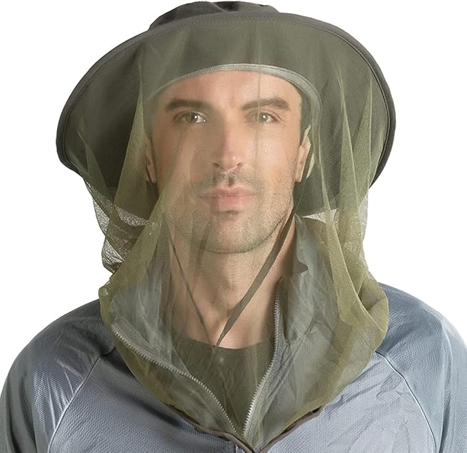 Peicees Head Net Hat for Men Women Adventure Fishing Hat Safari Hat for Hunting Camping Hiking