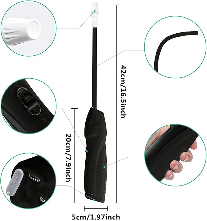 Battery Powered Sprayer 0.5 Gallon/2L Garden Sprayer with Upgraded USB Rechargeable Automatic Plant Mister Electric Sprayer in Lawn and Garden, white, ZSYATN-S-23