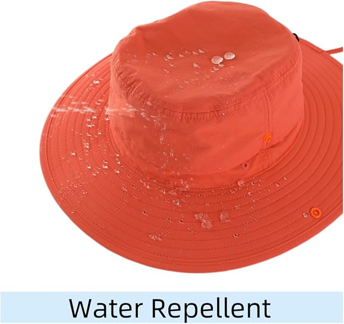 Connectyle Sun Hat for Men Women Outdoor UV Protection Safari Hat for Fishing Hiking Gardening Breathable Cowboy Hat UPF50