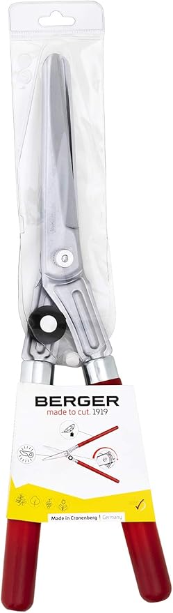 BERGER Topiary Shear 2510 with Beech Wood Handle Garden Shear with self-Sharpening Blades, Length 45 cm