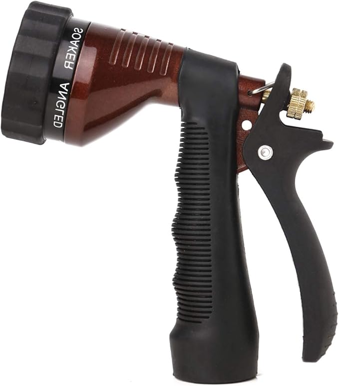 GREEN MOUNT Water Hose Nozzle Spray Nozzle, Metal Garden Hose Nozzle with Adjustable Spray Patterns, Perfect for Watering Plants, Washing Cars