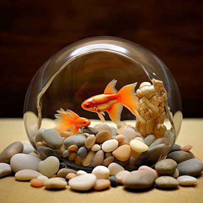 2 LBS River Rocks, StoneCreek, Decorative Garden Stones for Plant Landscaping, Polished Gravel Filler Pebbles for Home Decoration, Vases, Succulents, Flower Beds and Fish Tanks (Mixed Color, Medium)