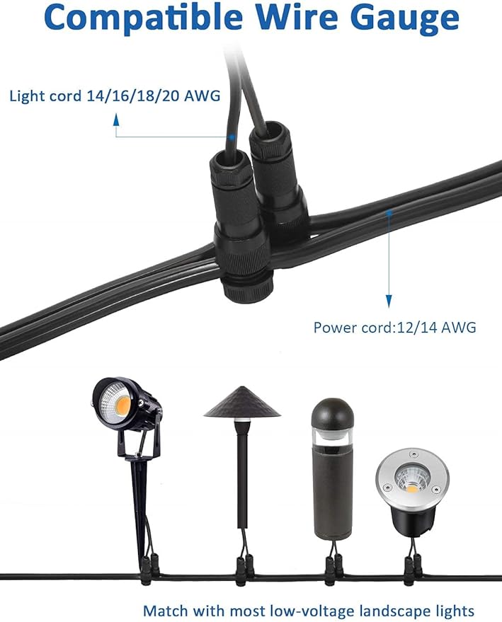 SUNVIE 12W RGB Low Voltage Color Changing Landscape Lights Remote Control Waterproof LED Landscape Lighting for Yard Garden Pathway Holiday Christmas Decorations Outdoor Indoor, 2 Pack with Connector