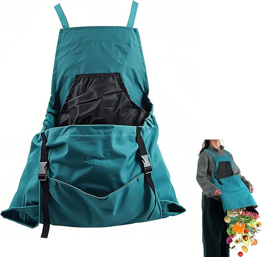 Harvest Apron,Garden Aprons,Garden Mandil for Women with Pockets,Harvesting Apron for Picking Fruits, Crops