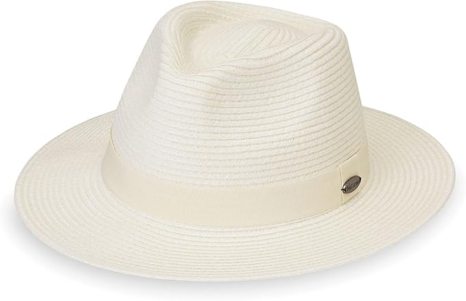 Wallaroo Hat Company Women’s Caroline Fedora Sun Hat – UV Sun Protection, Packable, Adjustable, Travel-Friendly, Medium Size