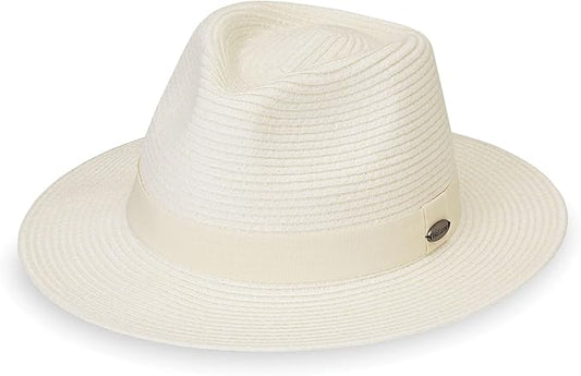 Wallaroo Hat Company Women’s Caroline Fedora Sun Hat – UV Sun Protection, Packable, Adjustable, Travel-Friendly, Medium Size