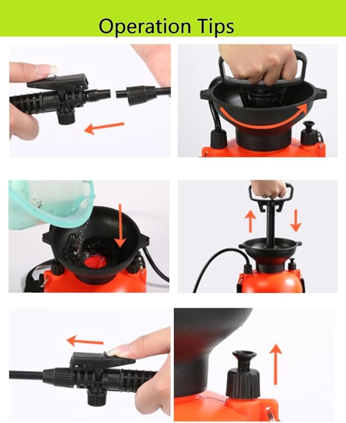 Sprayer for Lawn, Garden and Agriculture Spraying Plants, Garden Watering, Weeds and Pets Control, All-Purpose Cleaning 0.8 Gallon (3 Liter)