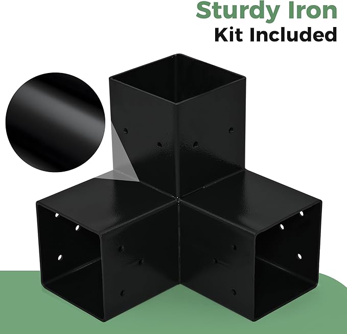 10' x 13' Wood Pergola Outdoor, Wooden Pergola Grape with Stable Structure for Climbing Plant Support, Painted Wood Frame for Garden Porch Beach with Expansion Screws Included, Grey