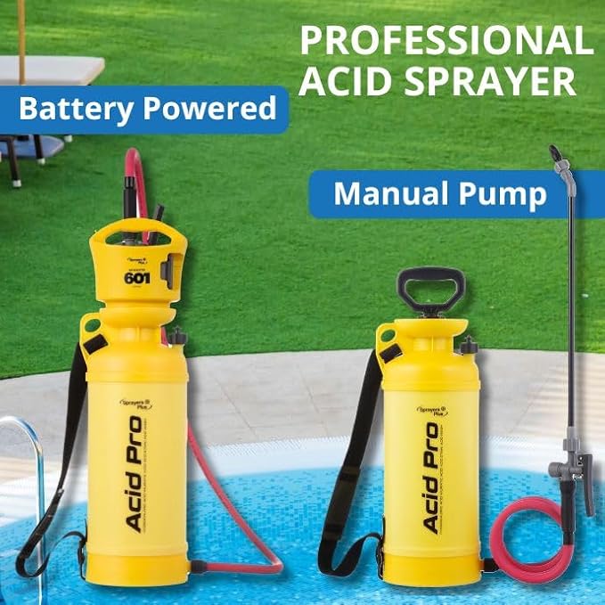 Sprayers Plus Acid Pro Compression Sprayer, Acid Resistsant, Leak-Free, Acid Stain Professional Sprayer,2-Gallon