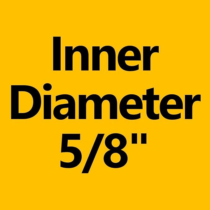 Garden Water Hose 10 ft x 5/8 in, Heavy Duty Leader Pipe Extension, Flexible, Lightweight Kink-less,Hybrid Rubber, with 3/4" Brass Fittings, Orange