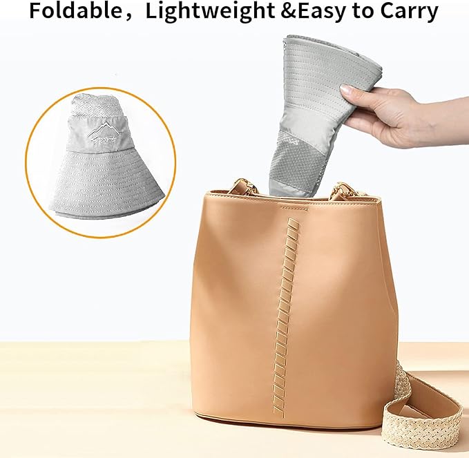 Sun Hats for Men Women Fishing Hat UPF 50+ Breathable Wide Brim Summer UV Protection Hat