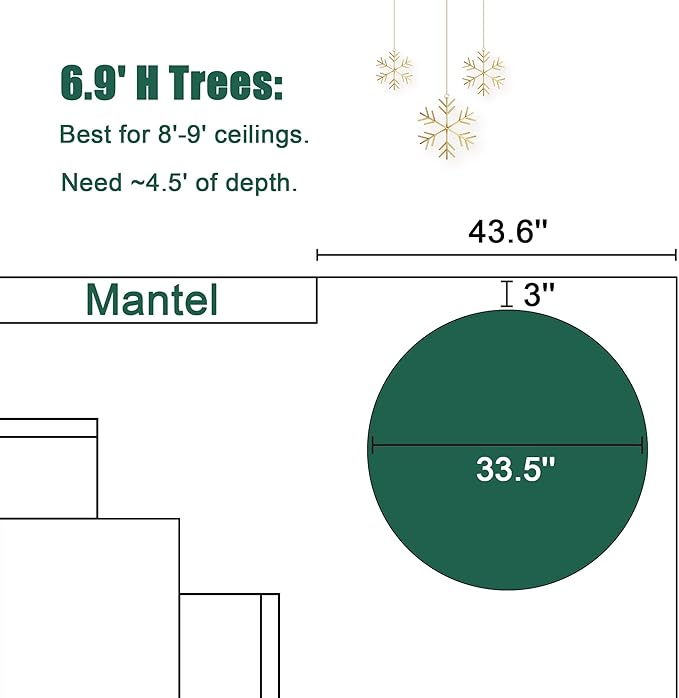 LuxenHome 7FT Flocked Christmas Tree, Unlit Downswept Slim Pencil Christmas Tree with 557 PE+PVC Brand Tips, Tall Artificial Christmas Trees with Stand for Indoor, Outdoor Holiday Decorations