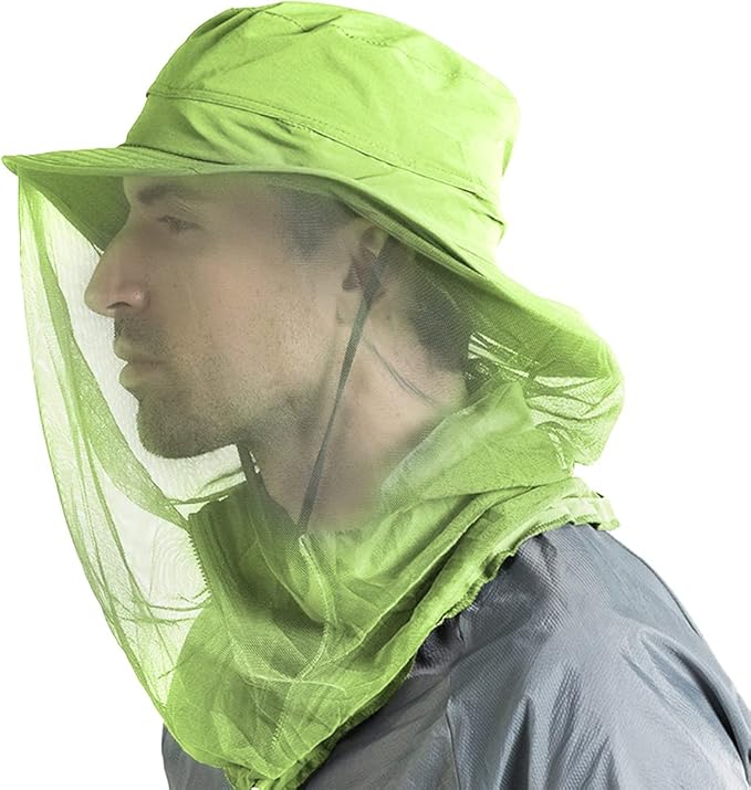 Peicees Head Net Hat for Men Women Adventure Fishing Hat Safari Hat for Hunting Camping Hiking