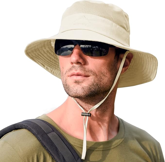 Sun Hats for Men Women Fishing Hat UPF 50+ Breathable Wide Brim Summer UV Protection Hat