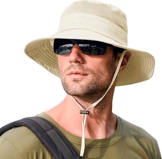 Sun Hats for Men Women Fishing Hat UPF 50+ Breathable Wide Brim Summer UV Protection Hat