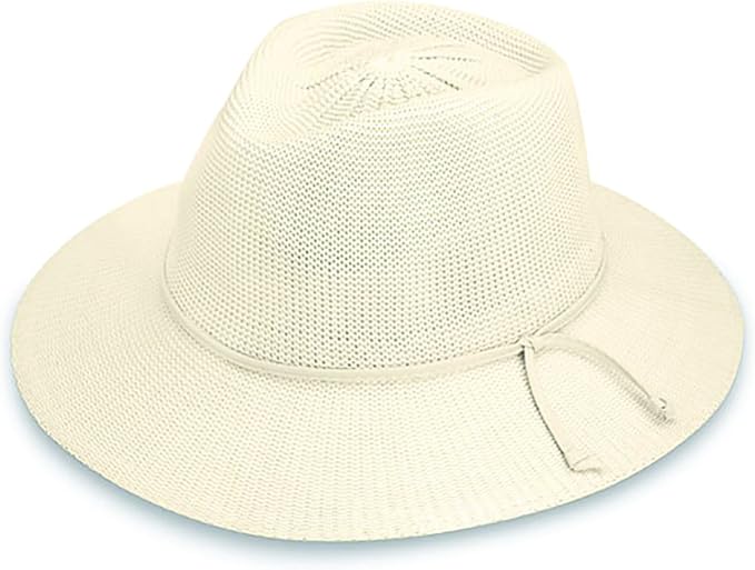 Wallaroo Hat Company Women’s Victoria Fedora – UPF 50+ UV Protection, Wide Brim, Medium Size, Packable & Adjustable Sun Hat