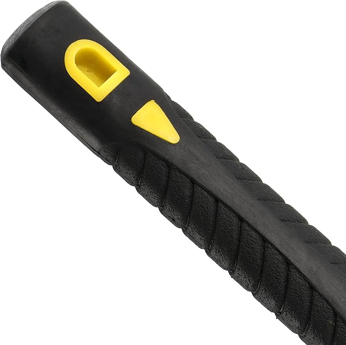 2 PCS 15 Inch Pick Mattock Hoe, Weeding Mattock Hoe with Yellow Fiberglass Handle, Garden Mattock Pick Axe for Loosening Soil, Cultivating and Prospecting, Forged Steel Head