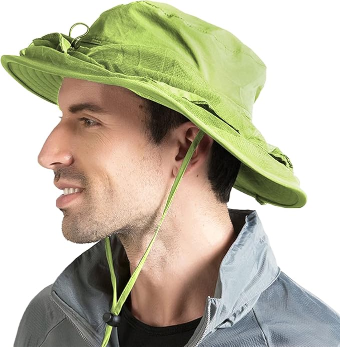 Peicees Head Net Hat for Men Women Adventure Fishing Hat Safari Hat for Hunting Camping Hiking