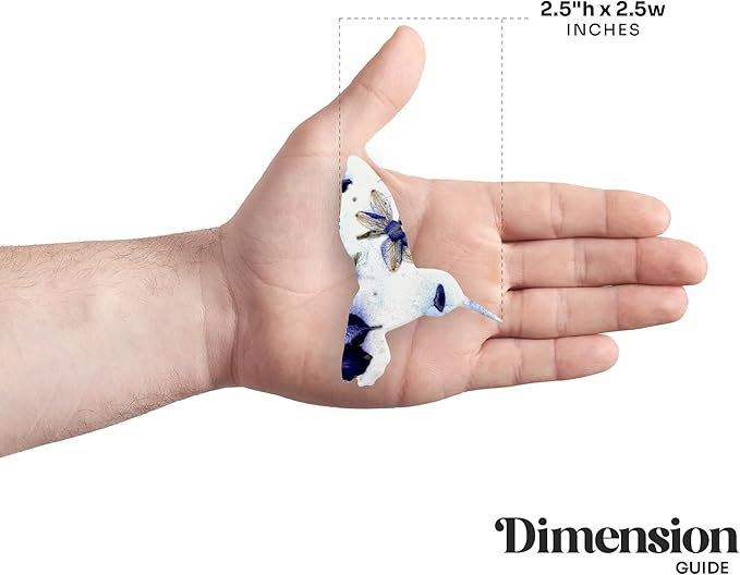 Wildflower Seed Paper - Set of 24 Purple Hummingbird-Shaped with Envelope and Planting Instruction, Writable & Plantable Gift for Plant Lover, Use for Funeral, Memorial, & Life Celebration