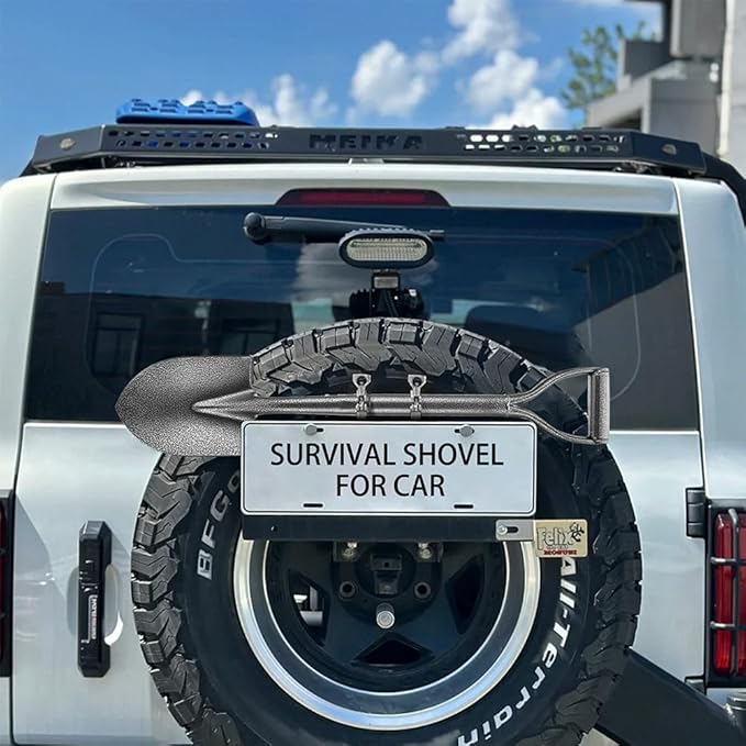 All Metal Shovels for Digging Gardening - 30in Small Shovel Spade with Short D Handle and Steel Blade - Perfect for Camping Planting Overlanding