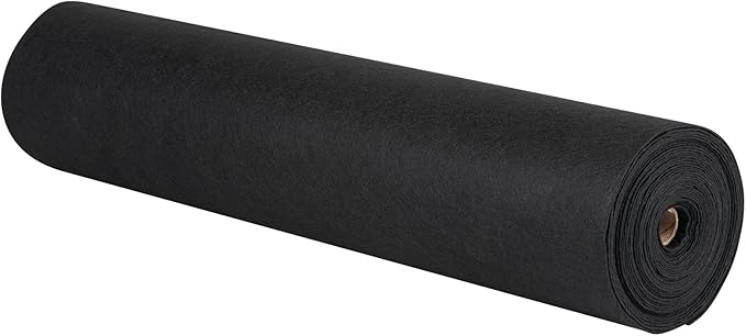 VEVOR Geotextile Landscape, 15ft x 20ft 4 oz Non-Woven PP Drainage 350N Tensile Strength & 440 N Load Capacity, for Ground Cover, Garden Fabric, French Drains, Black