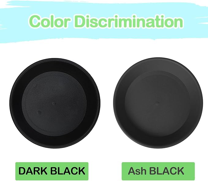 Plastic Plant Saucer Tray 7 inch, 3 Pack Singe Size, Thick 6 8 10 12 inch Plant Trays for Pots Indoors, Planter Base Water Drainage Drip Drain Pan Potted Plant Bottom Dish Plate Outdoors