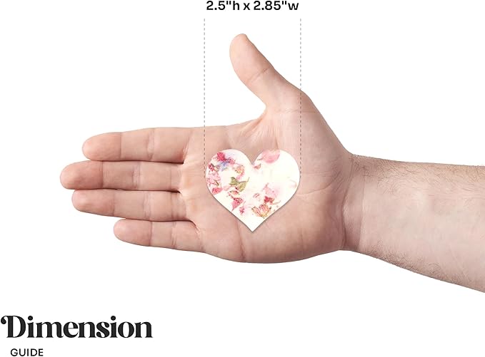 Wildflower Seed Paper - Set of 24 Pink Heart-Shaped with Envelopes and Planting Instruction, Writable & Plantable Gift for Moms and Plant Lovers, Ideal for Weddings, Memorials, Baby Showers