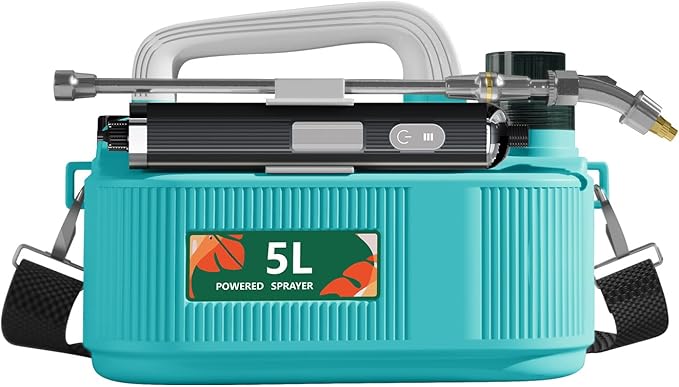 Everdant Cordless Battery Powered Sprayerfor Lawn Garden,6 Hours Long Battery Life,Rechargeable Electric Spray Pump with Adjustable Nozzle