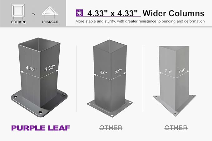 PURPLE LEAF Louvered Pergola 12' x 16' Outdoor Retractable Modern Hardtop Full Aluminum Pergola with Adjustable Rainproof Roof and 24 White LED String Lights for Patio Deck Backyard Slate Grey