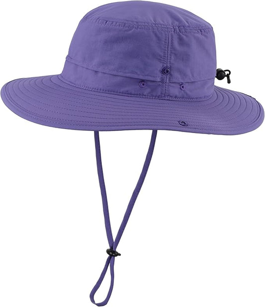 Connectyle Sun Hat for Men Women Outdoor UV Protection Safari Hat for Fishing Hiking Gardening Breathable Cowboy Hat UPF50
